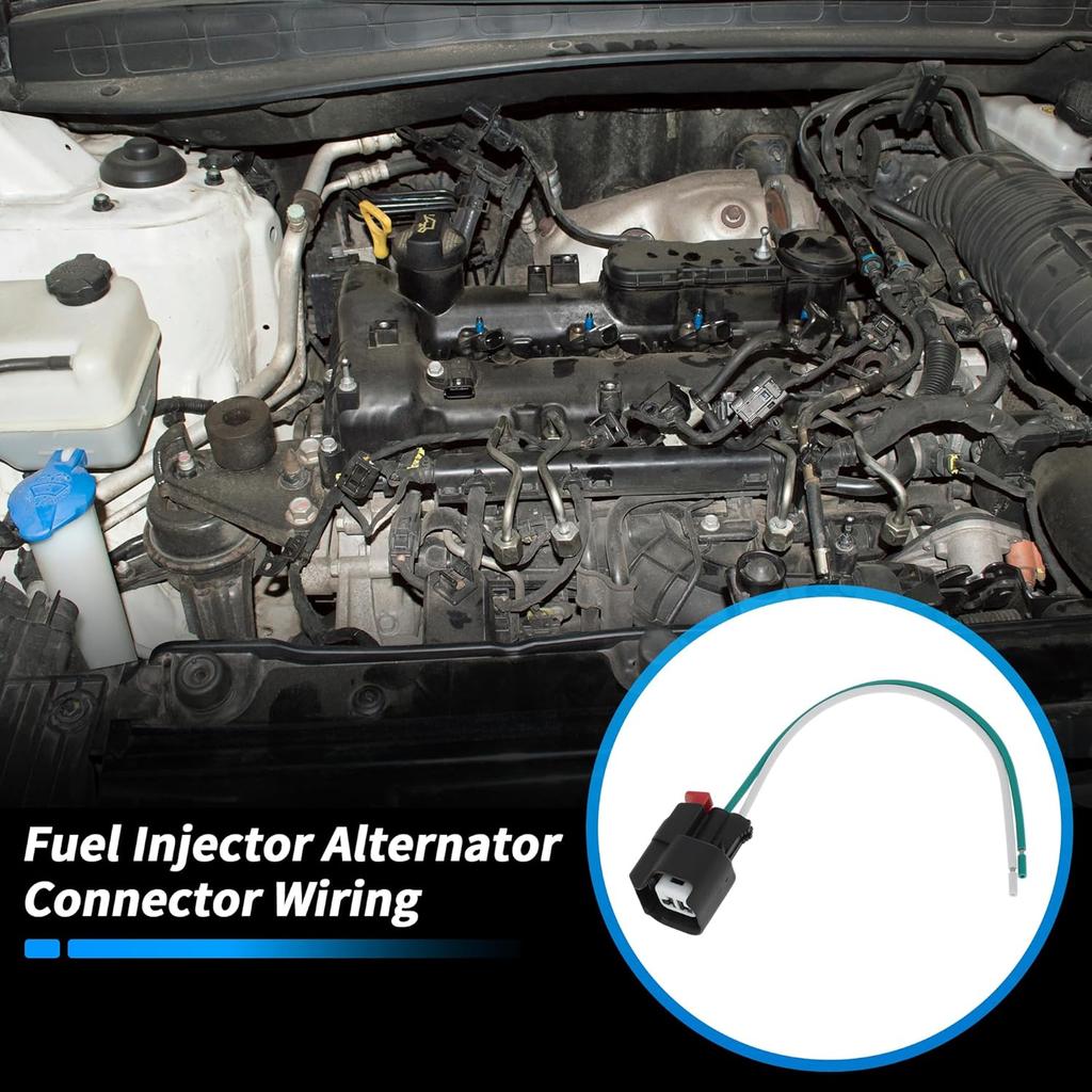 6 Pcs Fuel Injector Alternator Connector Wiring for Jeep Wrangler JK TJ for Dodge for Ram 1500 for Chrysler Quick Connector Gasoline Injectors