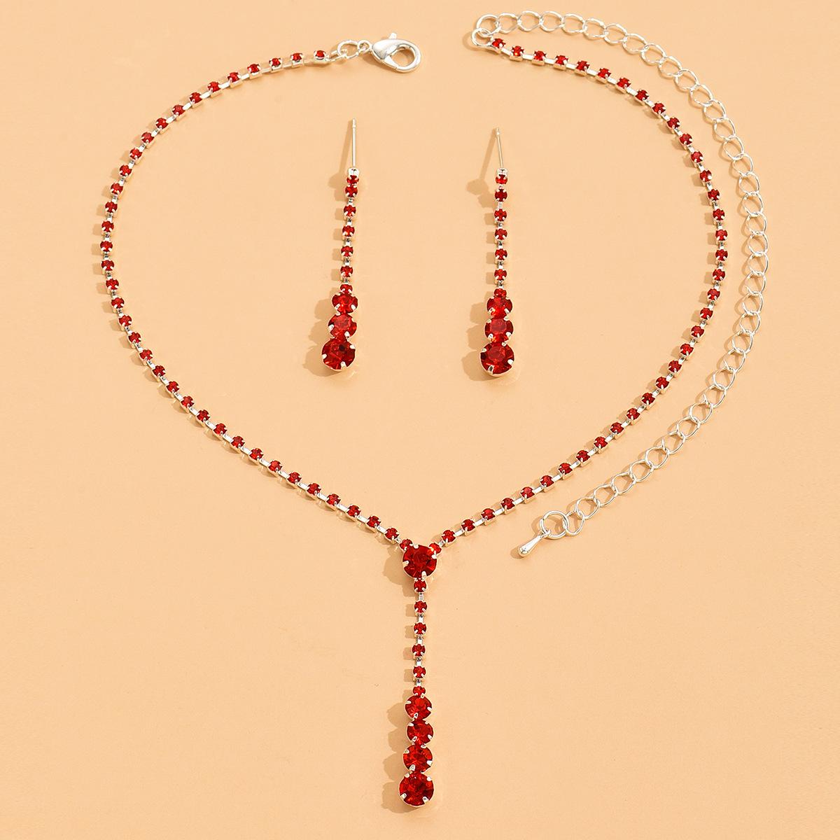 

Элегантный комплект свадебных украшений: Серьги, Ожерелье и Браслет с Различными Вариантами