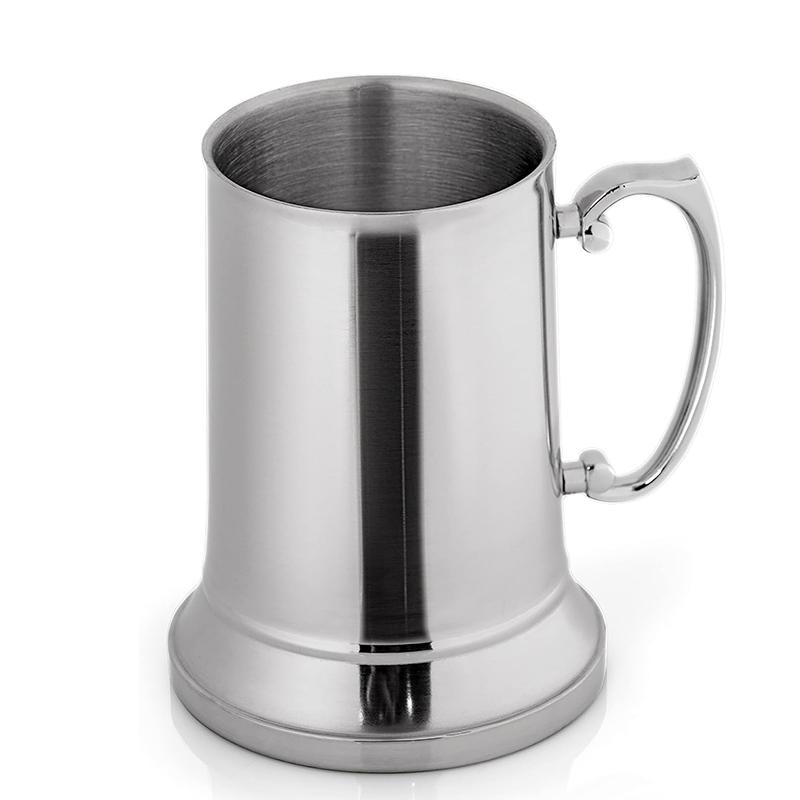 

Кружки для пива из нержавеющей стали 304 объемом 450/560 мл, с двойными стенками, для молока, кофе, стаканы-танкарды с ручкой для горячих и холодных напитков 450ml