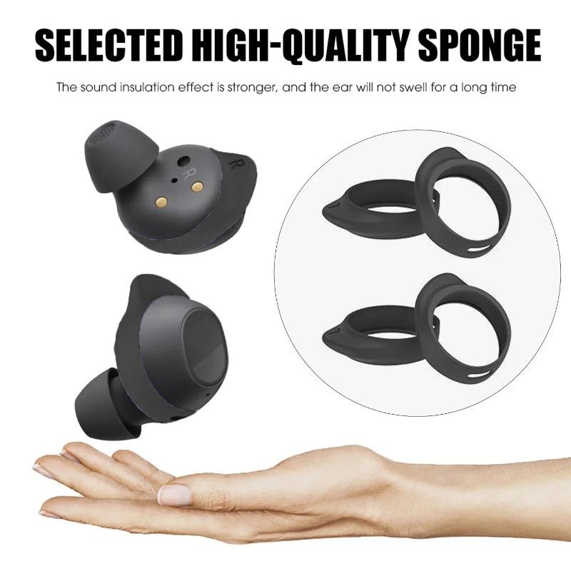 6/3 Paia per Auricolari Wireless Samsung Galaxy Buds FE Punte in Silicone Tappi per Orecchie Anti-scivolo Ganci per Orecchie per Galaxy Buds FE