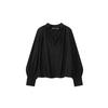 2025 Women's Versatile V-neck Lantern Sleeve Casual Pullover Top
