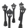 Model Railway Train Lamp 4pcs Post Lights for Doll House Fairy Garden Ornaments
