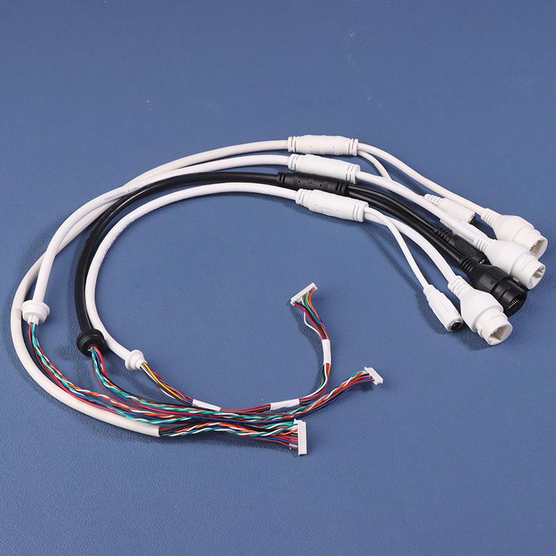 12Pin 8/10Core Poe Network Port Dc Female Power Wire Connector Cable For Ip Dome Camera Monitoring Ip Cable