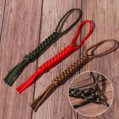 1/2pcs Camping Corn Knot Nylon Chain Tool Keychain DIY Tools Falling Paracord Rope Ornaments 7 Strands Ropes Knife Pendant