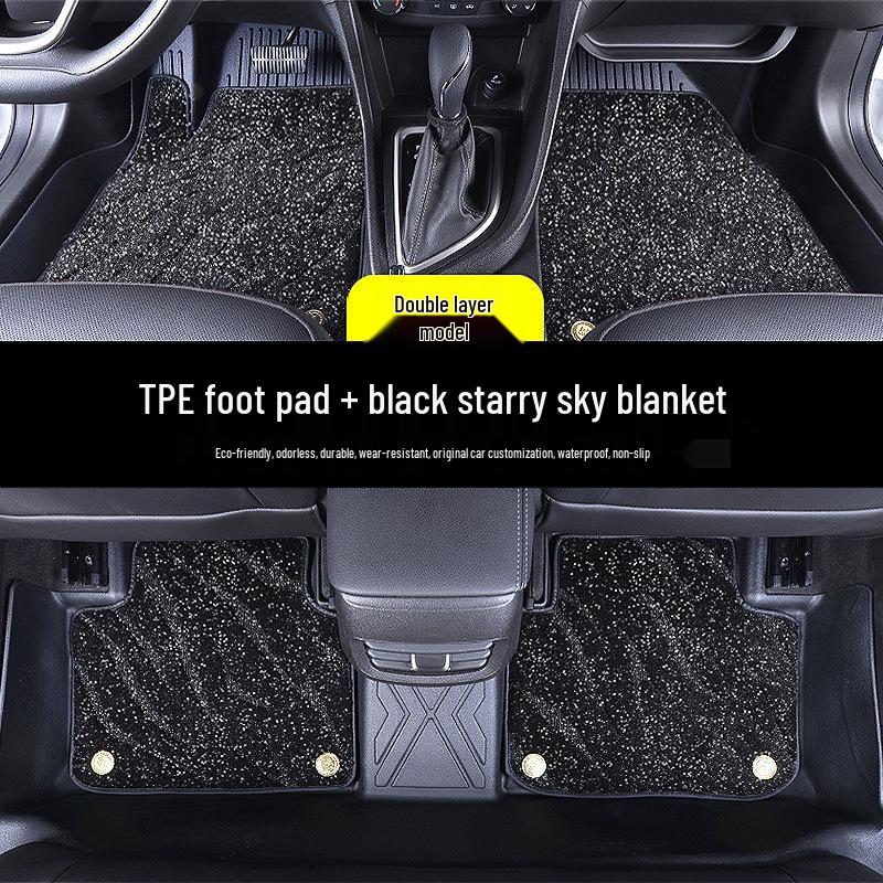 Durable, waterproof, eco-friendly, odorless, non-slip TPE car floor mats for Hongqi vehicles.