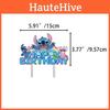 Stitch Birthday Theme Cake Inserts Set With Paper Decor For Events Celebration