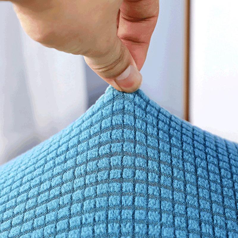 Footstool Slipcovers Home Decor Footrest Cover Washable Stretchable Anti-dust Waffle-Knit Square Round Stool Cover