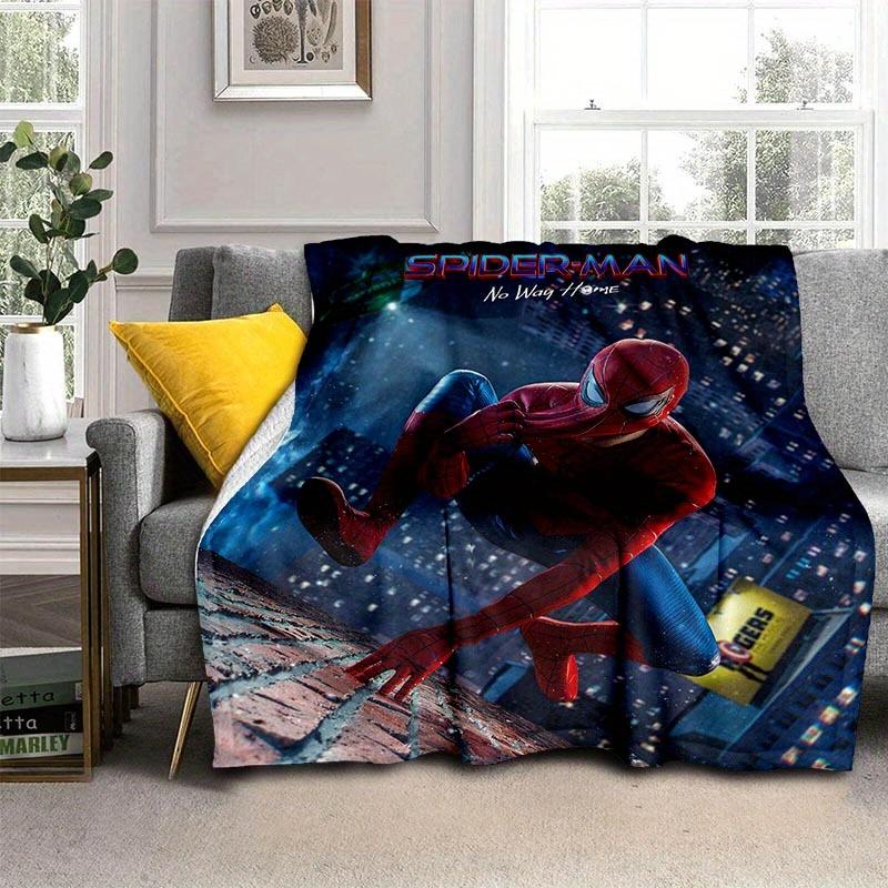 1pc Spider-Man Printing Blanket - Soft, All-Season Throw for Living Room, Bedroom,Personalized Gift with Adorable Cartoon Design