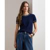 Lauren Ralph Lauren Two Tone Short Sleeve Sweater Wmlrswesn820192400