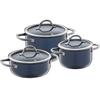 Fusiontec Inspire Pot Set, Blueberry, 3 Pieces (3201112866)