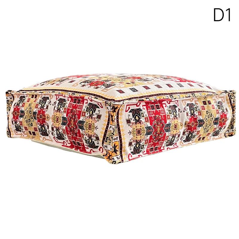 Чехол для подушки для медитации в марокканском стиле размером 45x45 см ленивый футон чехлы для подставки для ног ненабитый домашний пуф с татами для эркера 5160₽