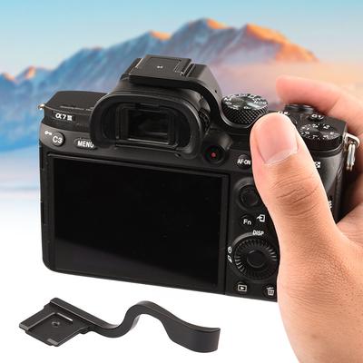 Black Color Thumb-up Grip Camera Thumb Up Grip Metal Hot Shoe Thumb Up Rest Hand Grip for Sony A7 A7RII A7M2 A7SII A7R3