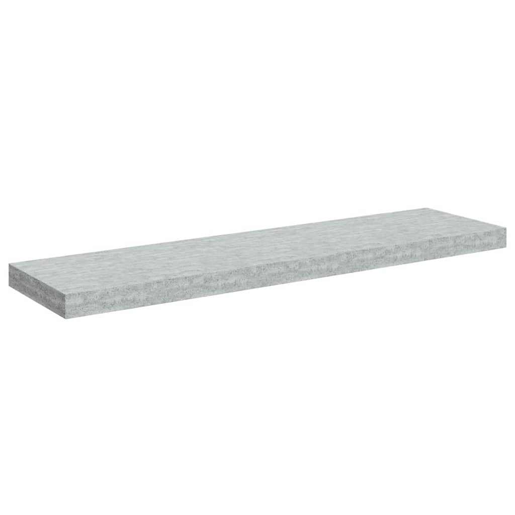 Vidaxl Półki Ścienne, 4 Szt., Szarość Betonu, 90X23,5X3,8 Cm, Mdf