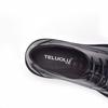 Men's British Style Genuine Leather Lace-up Round Toe Shoes - Casual & Business Formal with Thick Sole, Retro Design.