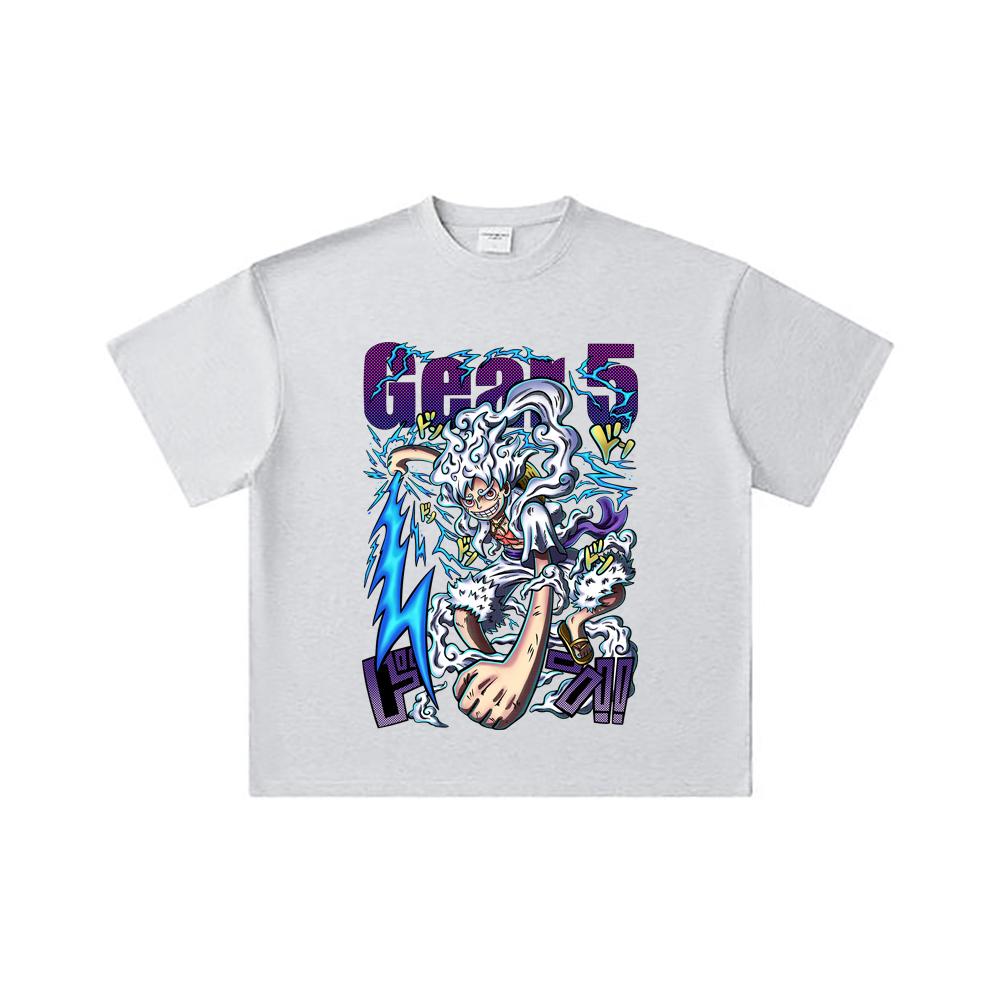 260 GSM Double Yarn 32 Count 100% Cotton One Piece V31 Nika Gear Print Unisex Heavy Cotton T Shirt