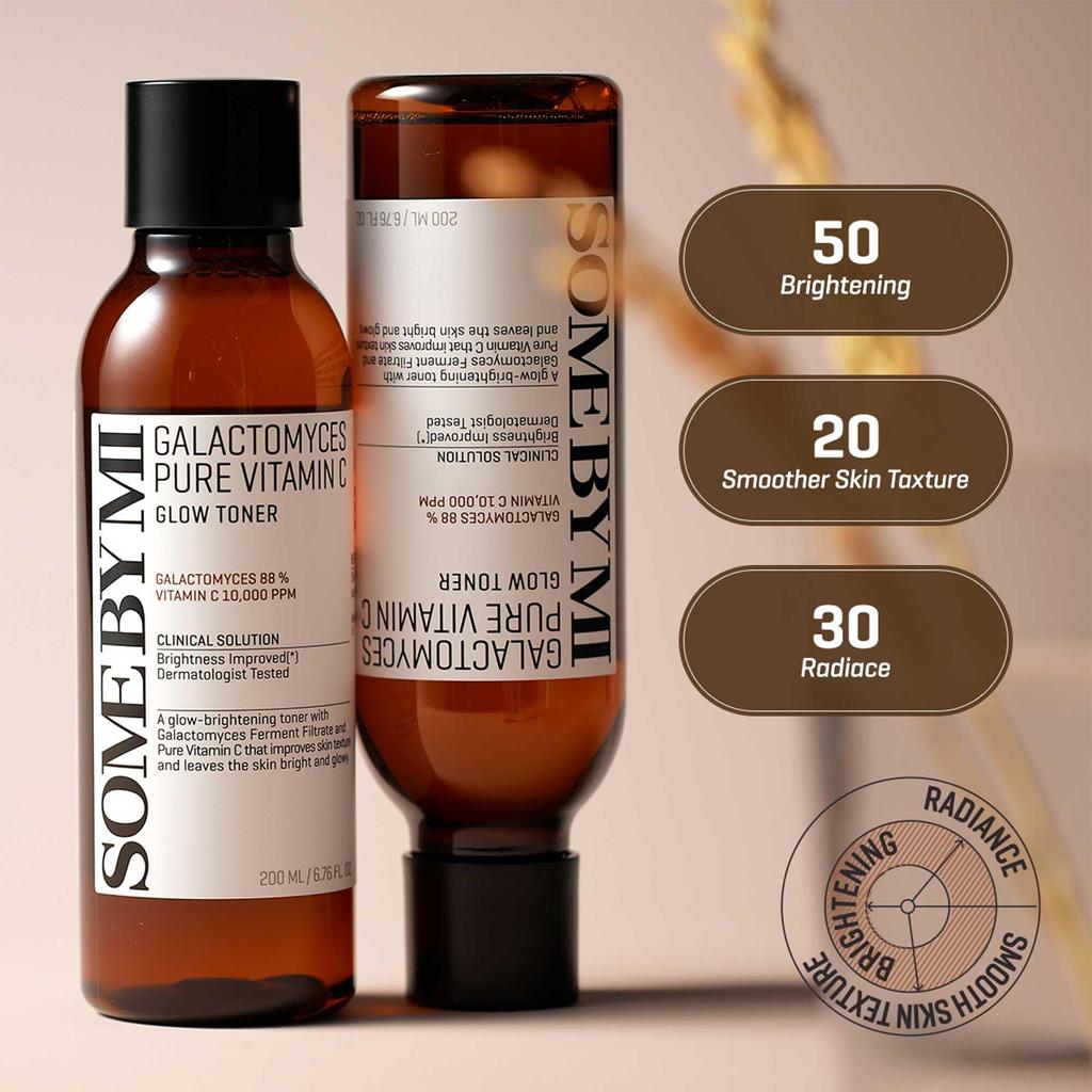 SOME BY MI Galactomyces Pure Vitamin C Glow Toner 200ml GALACTOMYCES PURE VITAMIN C GLOW TONER 200ml Dullness care Vitamin C Niacinamide Firmness care
