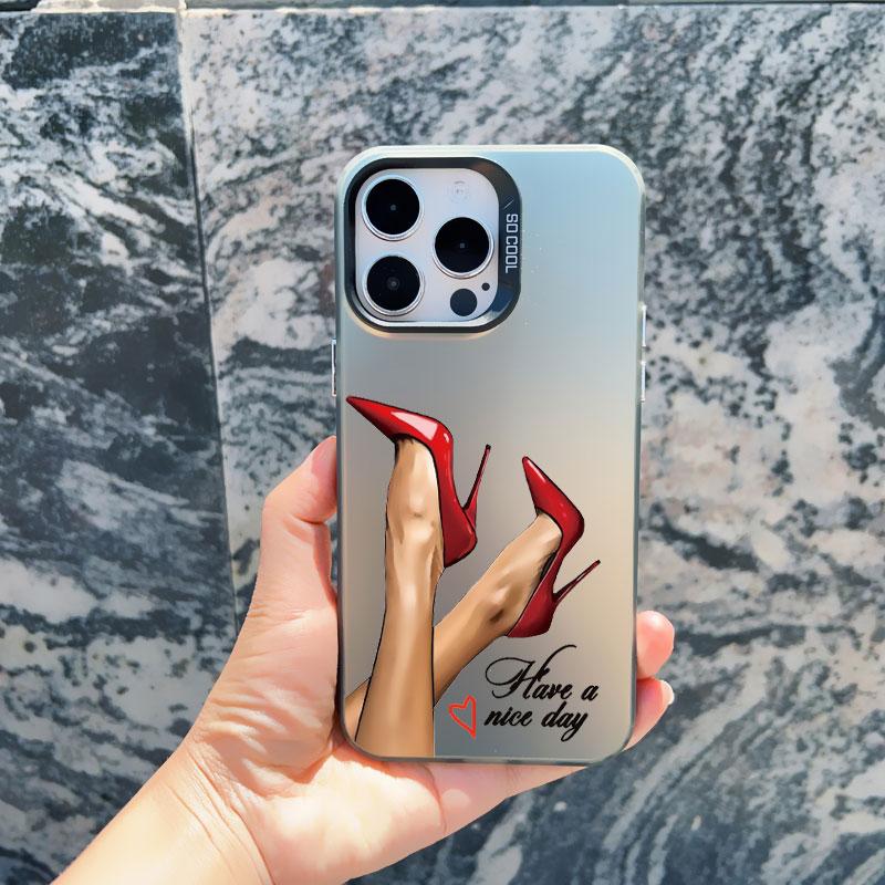 

Girl Boss Female Coffee Phone Case For iPhone 14 13 Mini 12 11 Pro Max 15 Plus Pro Max 14 Plus Pattern Shockproof Laser Covers iphone 13 mini