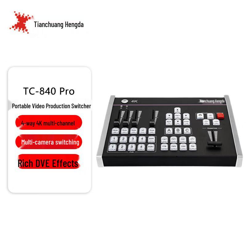 

TCHD Video TC-840 Pro 4K HDMI Production Switcher