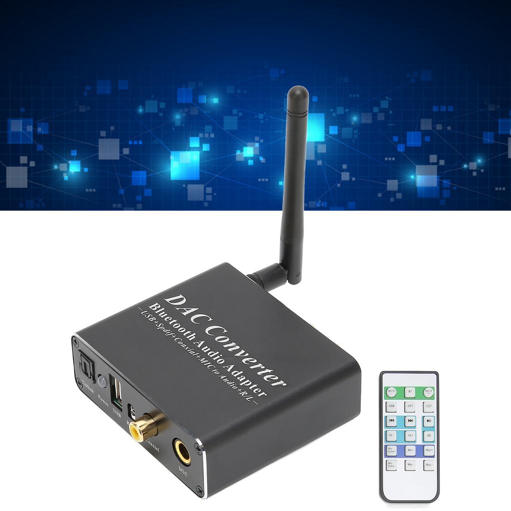 DAC Converter Professional Coaxial SPDIF Optical Input RCA 3.5 mm Output DAC Bluetooth Adapter