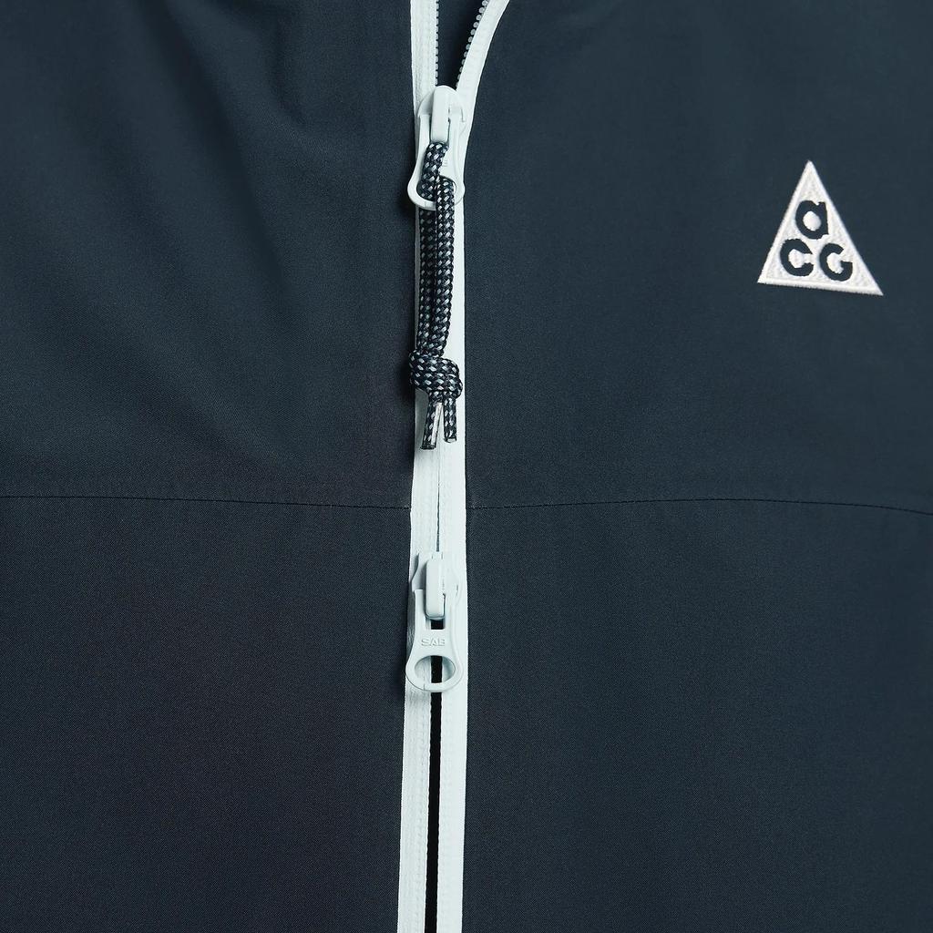 Nike ACG Misery Ridge Windproof Waterproof Loose Comfortable Hooded Zip Jacket Unisex Jackets Navy-Blue Denim-Blue Turquoise FV8641-478