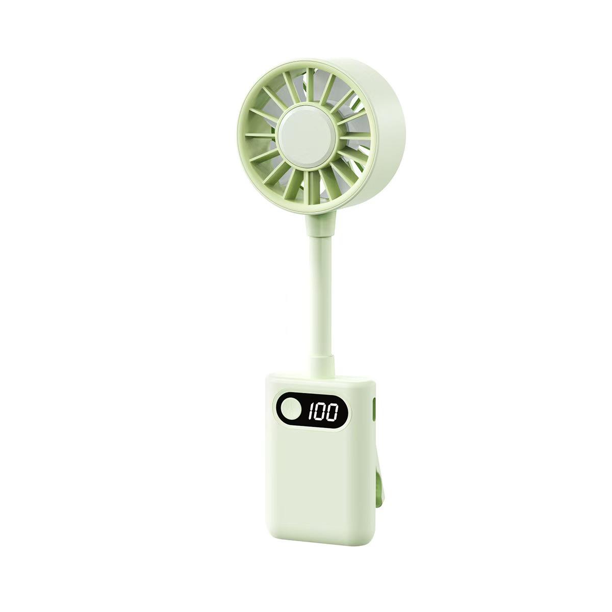 

Multifunctional USB Folding Handheld Fan with Digital Display - Portable, Mini, Silent Clip for Outdoor Use 175*55*30 mm белый