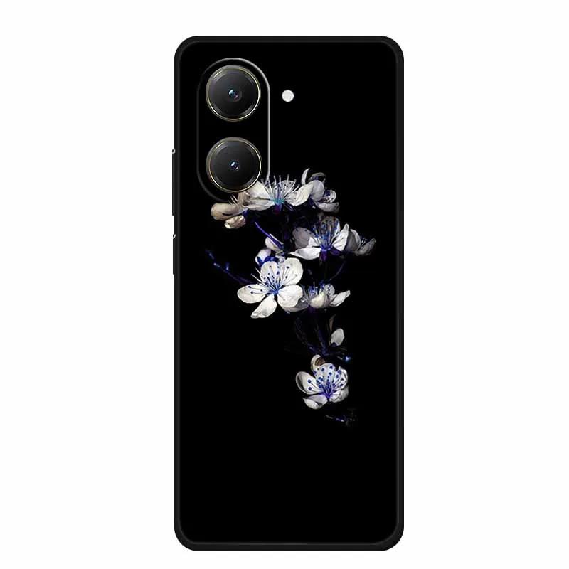 Schwarze Silikonhülle für Xiaomi Poco C71 Redmi A5 4G 4G Hülle Cartoon Katze Weiche Rückabdeckung für Poco M7 4G Plus X7 Pro Handyhülle