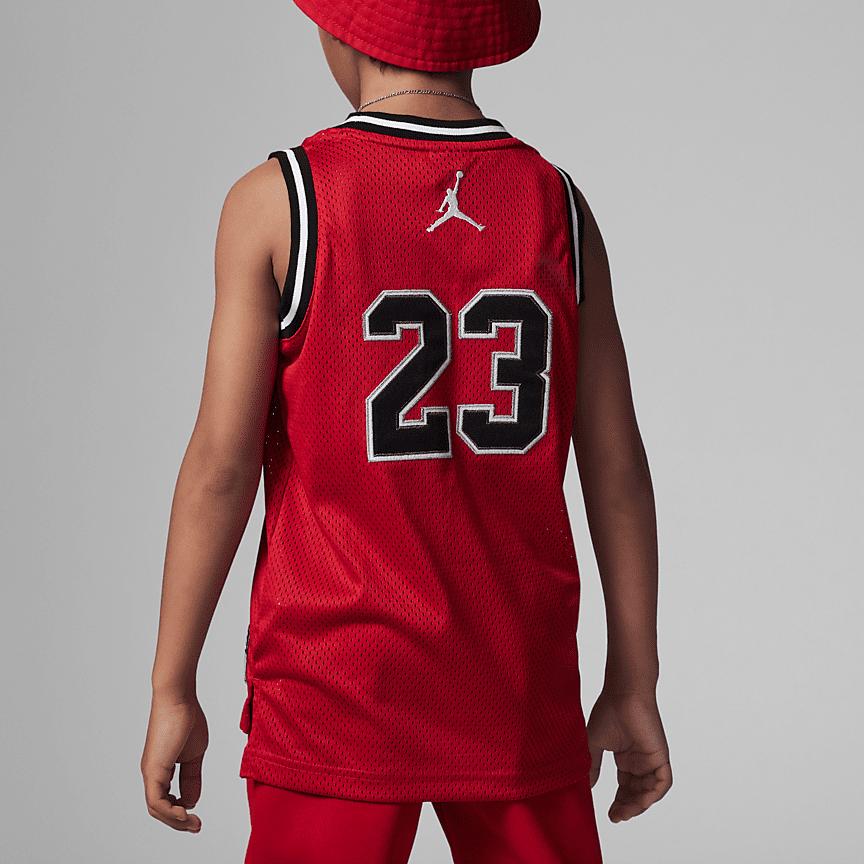 Jordan Air  23 Letter Number Print Sleeveless Round Neck Vest Kids tops Red DV5702-687