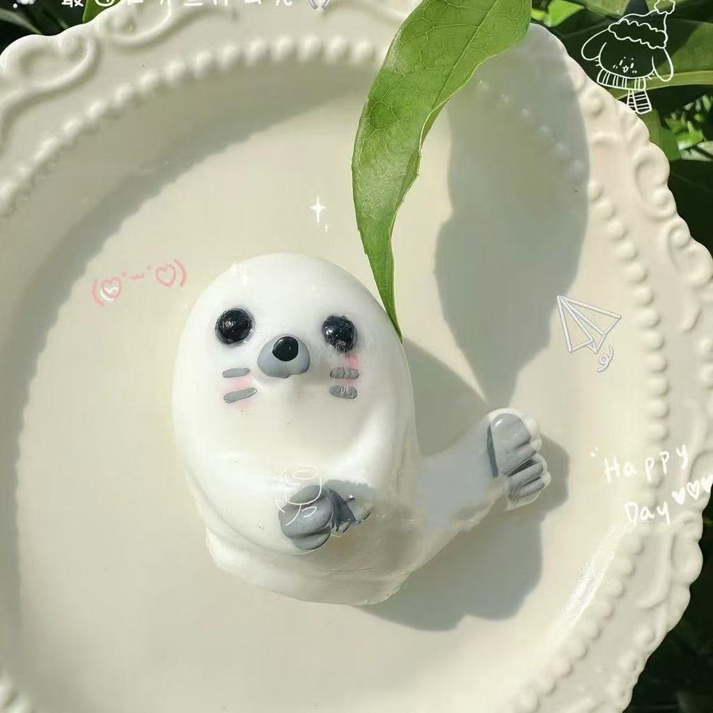 Cute Soft Plush Seal Animal Squeeze Toys Slow Rebound Antistress Toys Girls Kids Toy Gifts Pinch Stress Relief Adult Sensory Toy