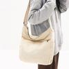 100% Cott Shoulder Bags For Women Korea Style Fabric Crossbody Bags Lager Capacity Canvas Casual Totes Unisex Leisure Packages