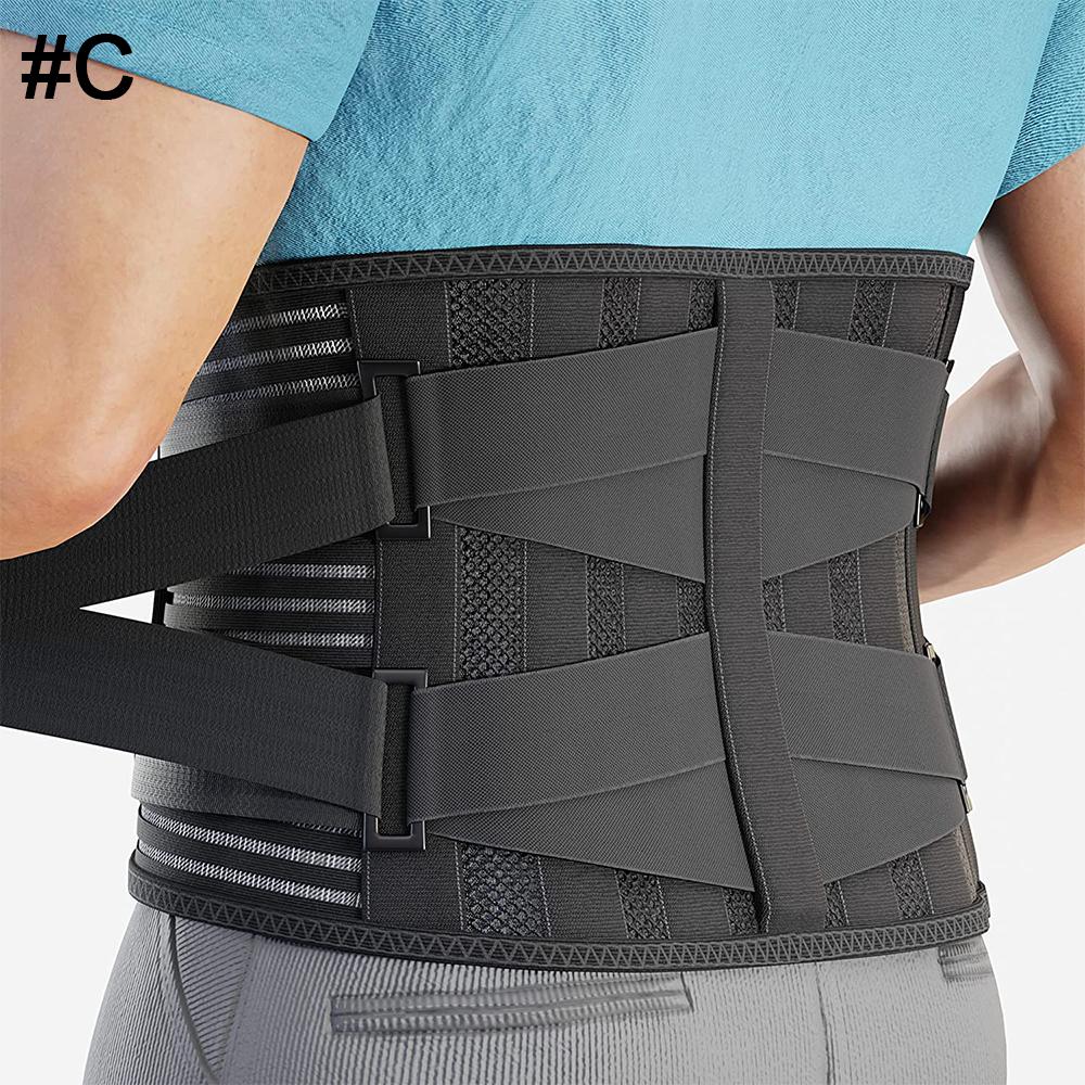 Sports Back Bracket, Relief Waist Support Belt for Lower Back, Worklumbar Support Belt with 4 Ischiatric Agents