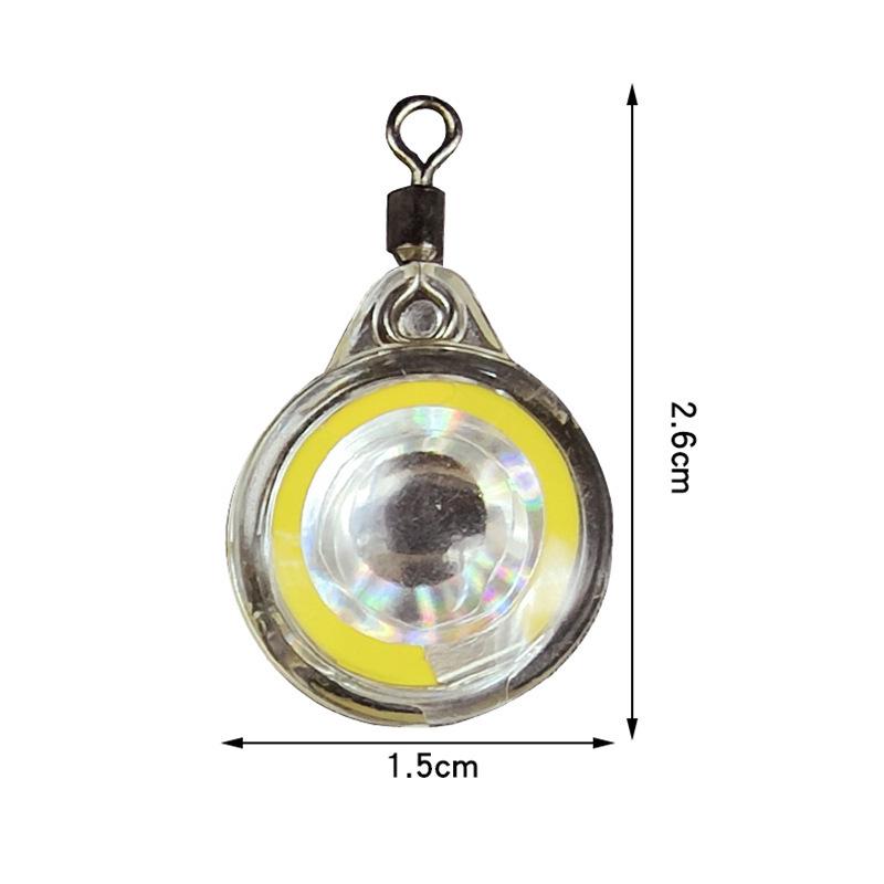 Luminous Five-Color Underwater Fish Eye Attractor Light - Waterproof & Flashing Swivel Bait