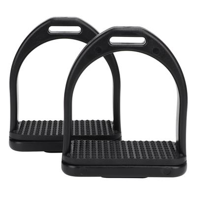 2 Pcs High Strength Plastics Stirrups with Black Non Slip Rubber Pad Horse Tool Accessories(small )