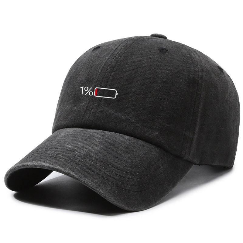 Vintage Wash Cotton Baseball Cap With Curved Brim For Casual Style And Sun Protection