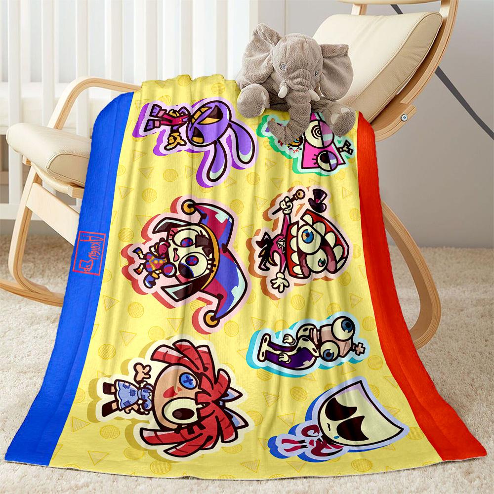 Digital Circus Blanket Ultra-Soft Great for Sofa Couch Bedding for All Seasons Modern Style Unique Gift for Family and Friends Camping