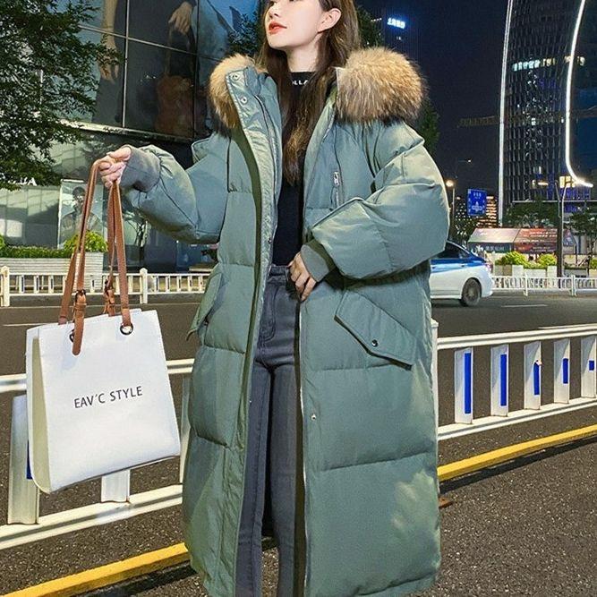 New large size winter down cotton-padded clothes women's long cotton-padded clothes loose cotton-padded jackets bread clothes jacket