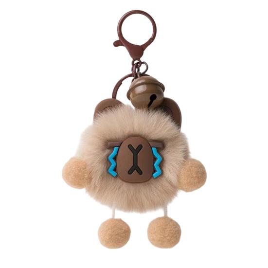 

Keychain Cartoon Plush Doll Charm Decorative Keychain Soft Stuffed Toy Key Holder Backpack Bag Accessory C