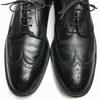 1979 Vintage FLORSHEIM Kenmoor Long Wingtip Business Shoes Black Size 12B Men's(USED)