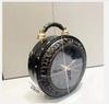 Luxury Designer Purses and Handbags Shoulder Bags funny clock-shaped bag funny Women's round bag pu leather Woman's bag