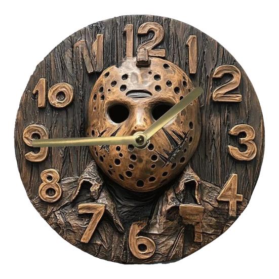 Round Wall Clock with Numbers Silent Movement Easy To Install Battery Operated 10-Inch Hanging Clock Artistic Home Decor