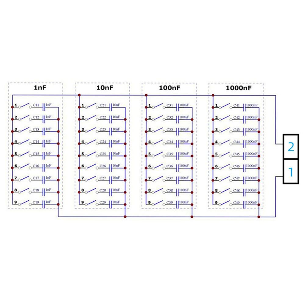 1nF-9999nF Programmable Capacitor Board DNC2B04 Variable Capacitor  Electronic Experiment