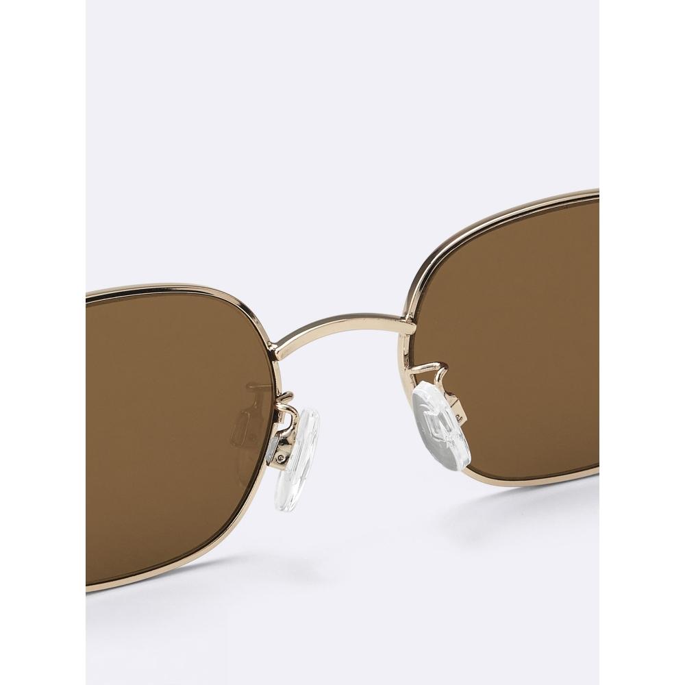 GU by Uniqlo Uv Cut Mini Square Metal Sunglasses