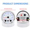 85MM GPS Speedometer with Turn Signal Light 3 IN 1 Car Digital Voltmeter Waterproof Oil Gauge 7 Color Backlight for Boat Marine