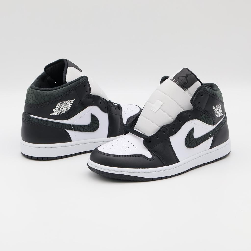 FB9911-001 Nike Air Jordan 1 Mid Panda Elephant (Men's)