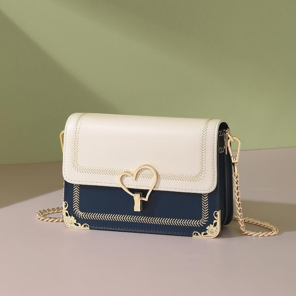 Bag Women's Bag New Messenger Bag Niche Chain Underarm Bag One Shoulder Birthday Gift for Girlfriend