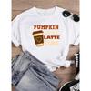Clothing Festival Women Short Sleeve Halloween Thanksgiving Pumpkin Spice Trend Female Fall Autumn T-shirts Top Graphic Tee