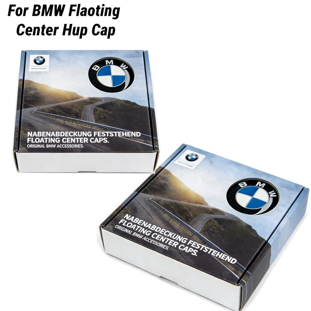 AIFR4 Ae- ABS 4pcs 56mm 68mm Car All Black Floating Wheel Center Caps BMW G11 G12 G30 G31 G32 G08 G05 F46 F49 F39 F90 Auto Accessories