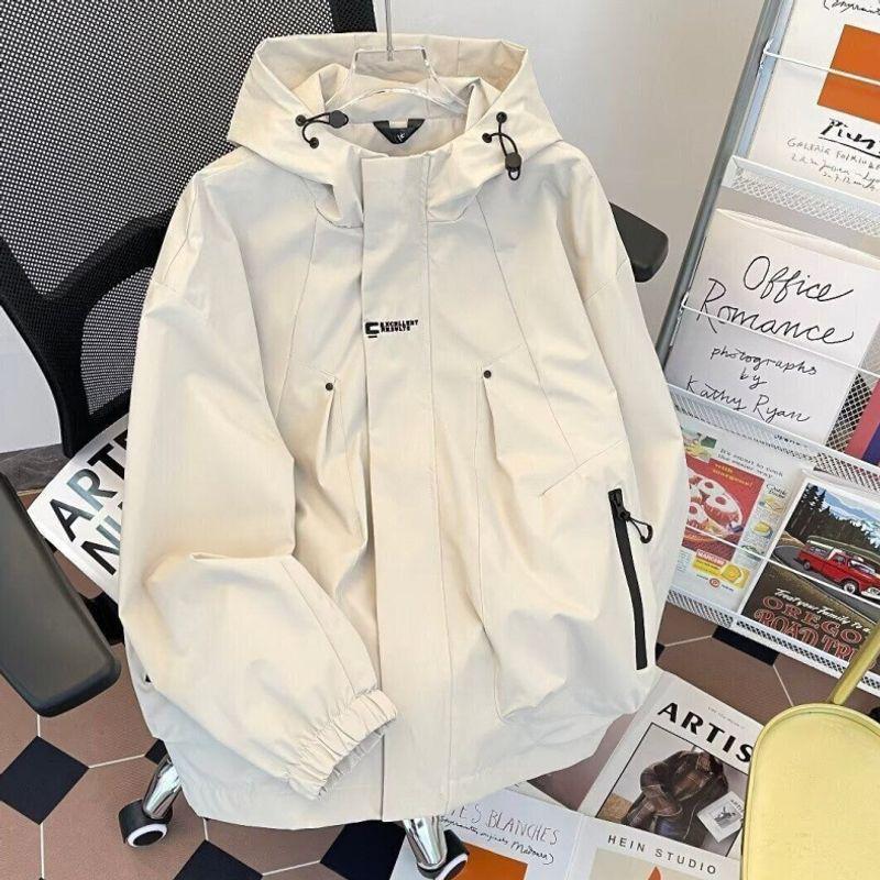 Men's Spring/Autumn Outdoor Casual Windbreaker - Loose Fit Mountaineering Jacket