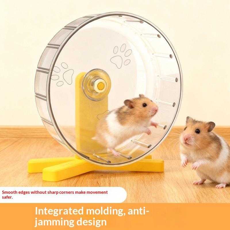 Hamster Transparent Running Wheel Toy For Hamster Quiet Running Exercise Toy Easy To Disassemble And Clean Pets Accessories