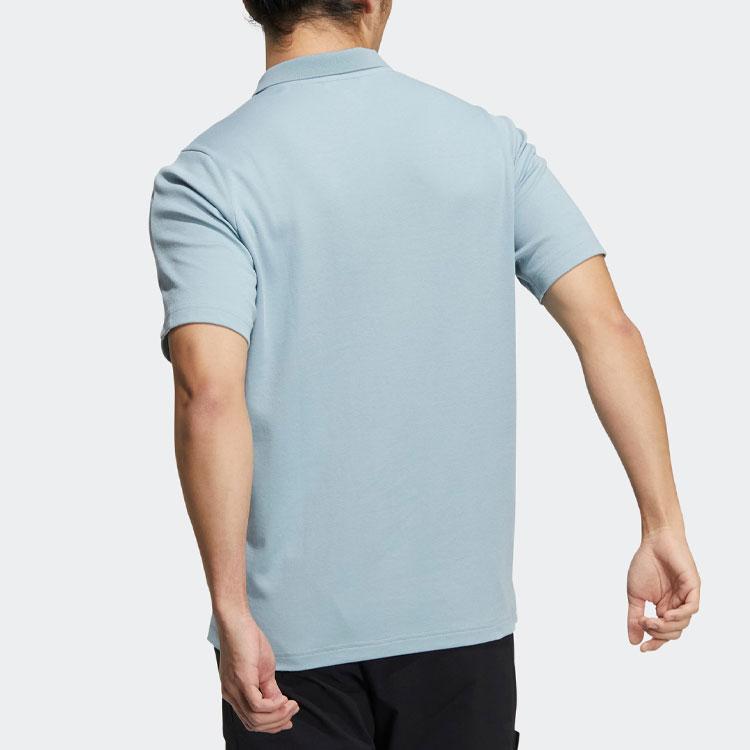 Adidas Terrex Tx Logo Polo Shirt Men Tops Gray HM3815