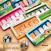 Adorable Animal Paradise Sticky Notes - Irregular Shape, Ins Style, Reusable Memo Pads for Fun Organization